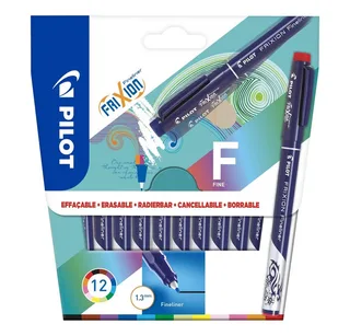 Fineliner Frixion 12er-Set, (12-tlg), radierbar by Pilot – product photo 1 of 5