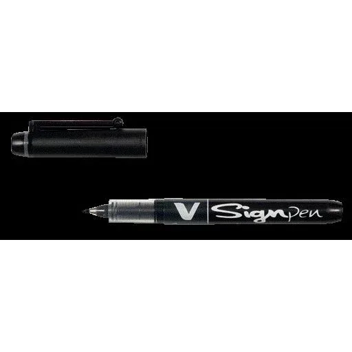Fineliner pilot v sign sw-vsp f zwart | 12 stuks de Pilot – photo produit