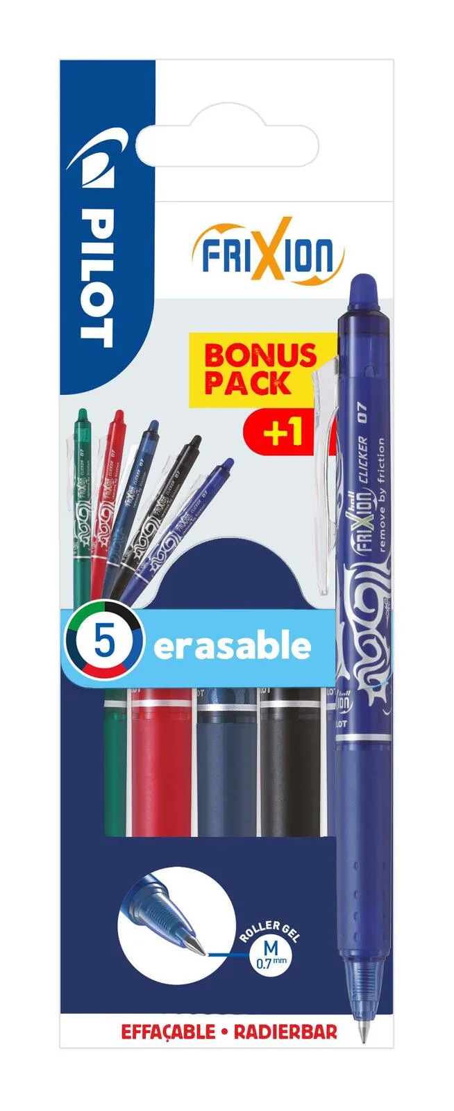FRIXION ball CLICKER Tintenroller 0.4 mm Mehrfarbig de Pilot – photo produit