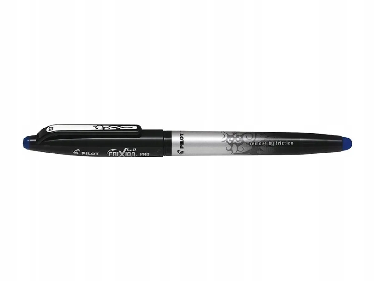 FriXion Ball Pro Uitwisbare Rollerball Pen Blauw van Pilot in Zwart – productfoto