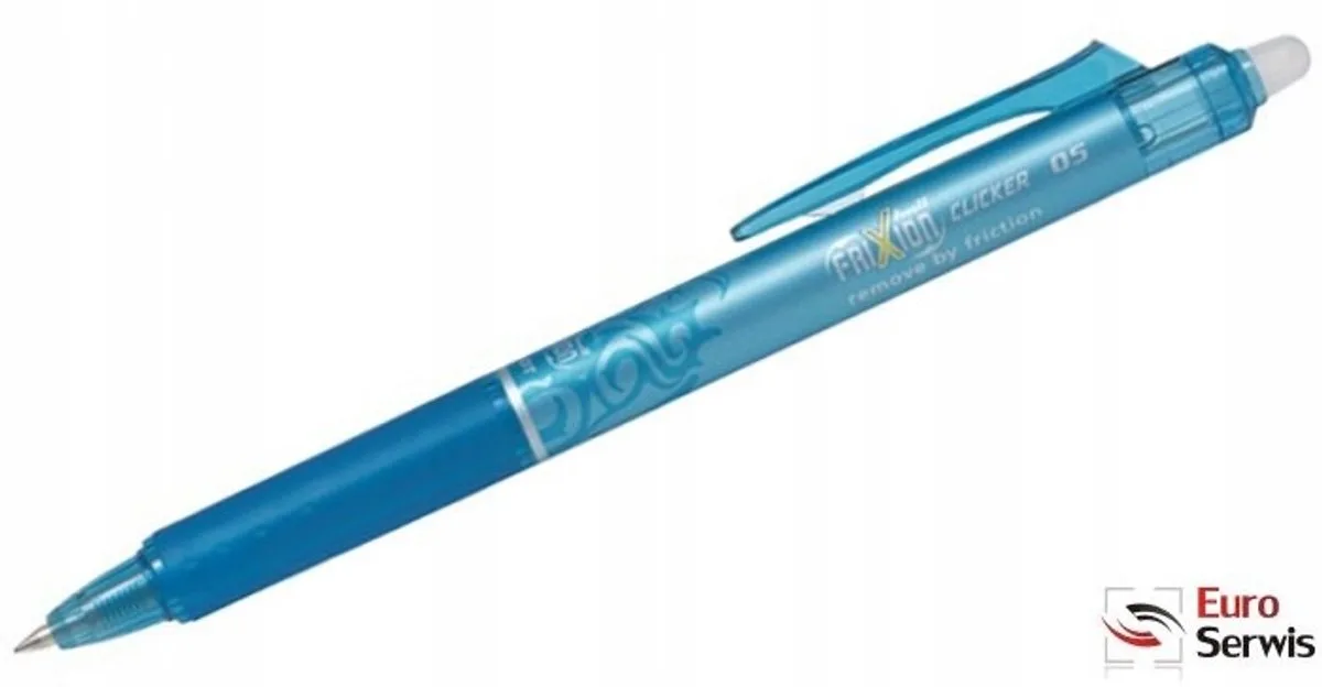FriXion Click balpen 0,5mm, Lazur Blauw, uitwisbaar fra Pilot – produktbillede