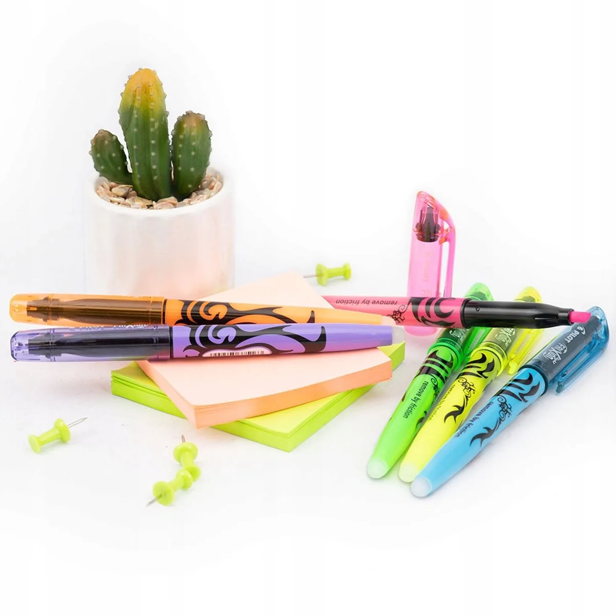 Frixion Uitwisbare Markers - 6 neonkleuren in set de Pilot en Neon – photo produit