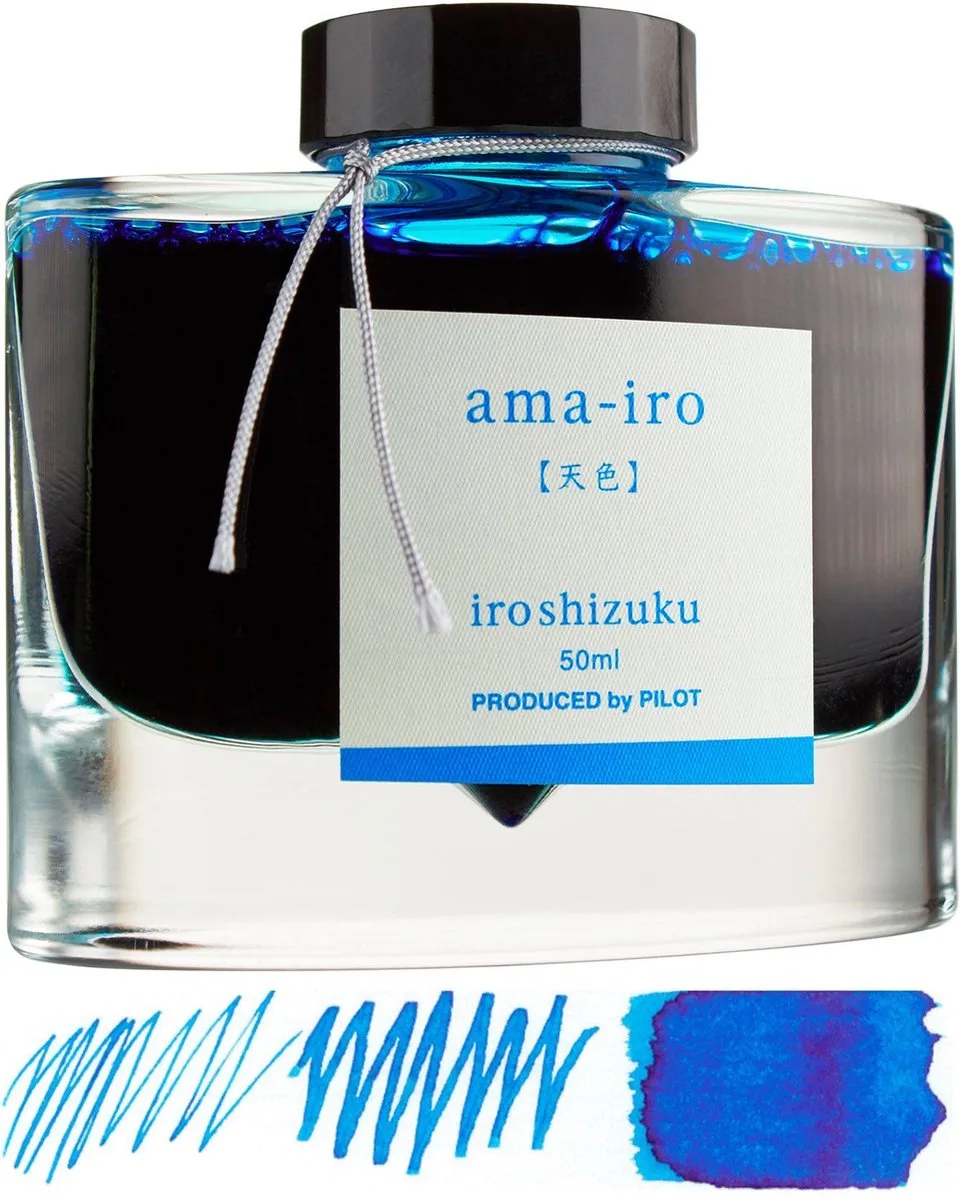 Iroshizuku Inktpot 50 ml - Ama-Iro (Sky Blauw) fra Pilot i Ama-Iro (Sky Blauw) – produktbillede