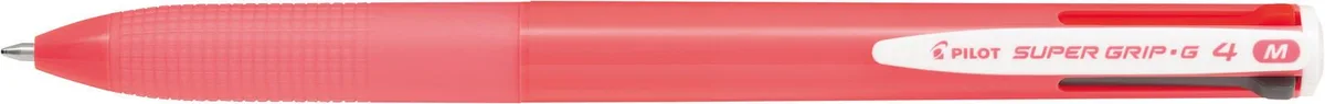 Kugelschreiber Super Grip-G4 pink, Schreibfarbe: Mehrfarbig fra Pilot – produktbillede