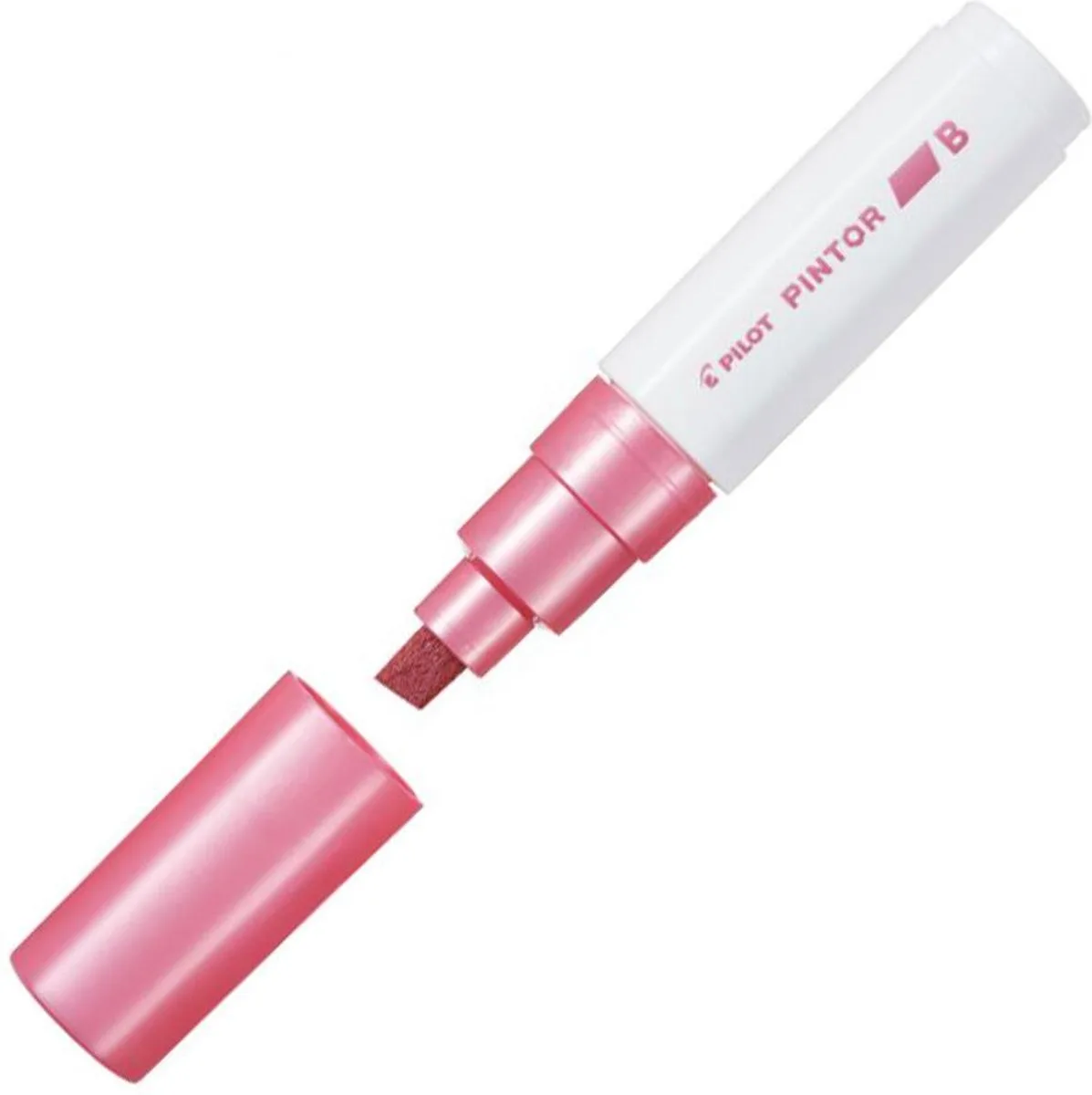 Merkloos Decoratieve Marker B - Brede Punt de Pilot en Metallic roze – photo produit