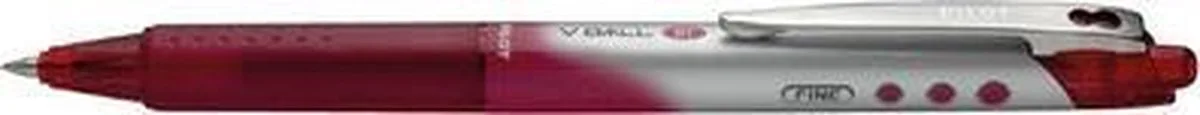 navulling voor rollerball BLS-VB7-RT, rood van Pilot in Wit – productfoto