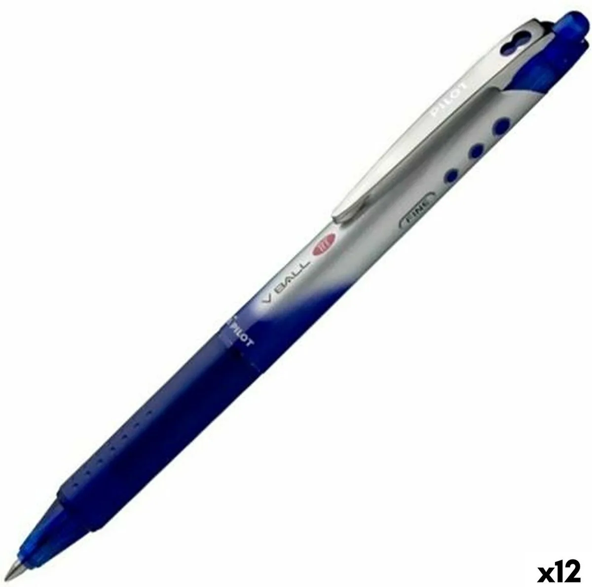 Pen Roller Pilot V-BALL 07 RT 0,7 mm Klot 12 Stuks fra Pilot i Blå – produktbillede