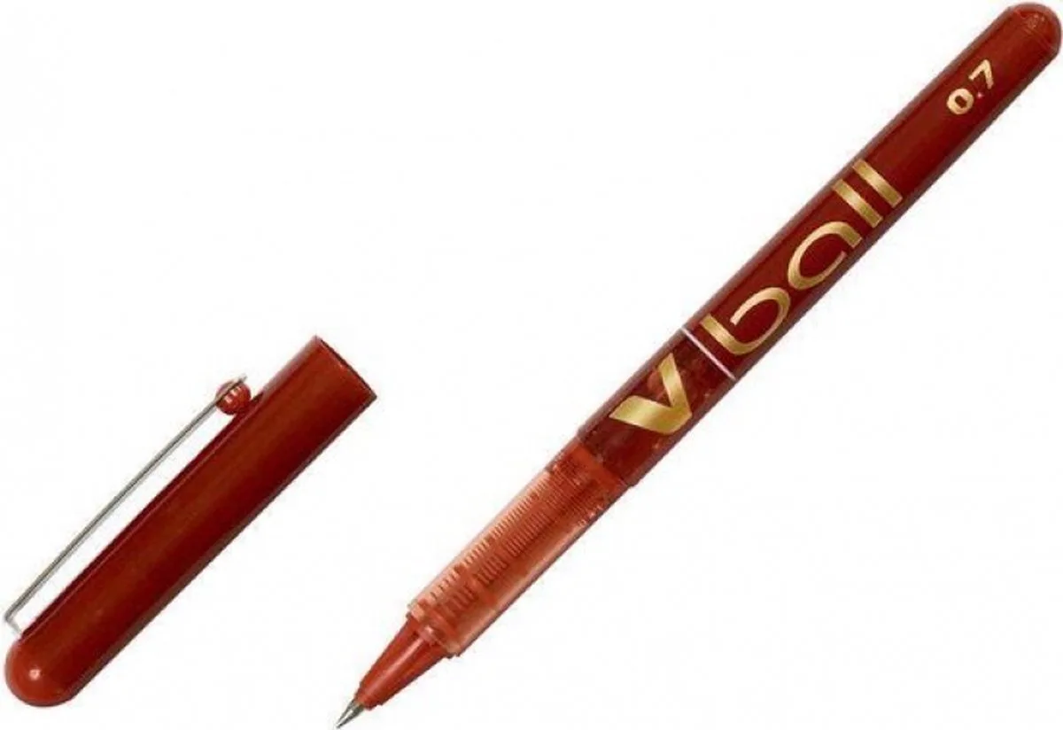 Pen Roller Pilot V Ball Klot 0,5 mm (12 Stuks) fra Pilot i Rød – produktbillede