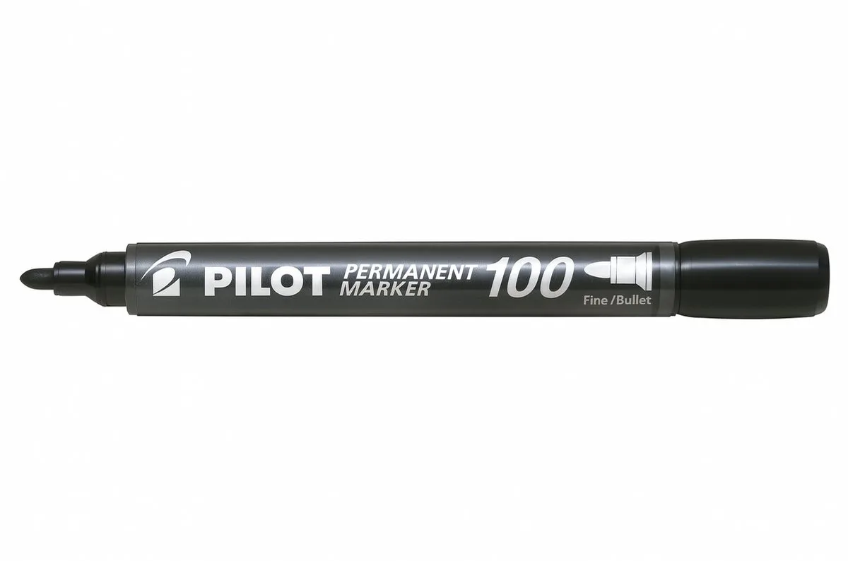 Permanent Marker 100-400 Bullet 1.0mm - 10 stuks fra Pilot i Sort – produktbillede