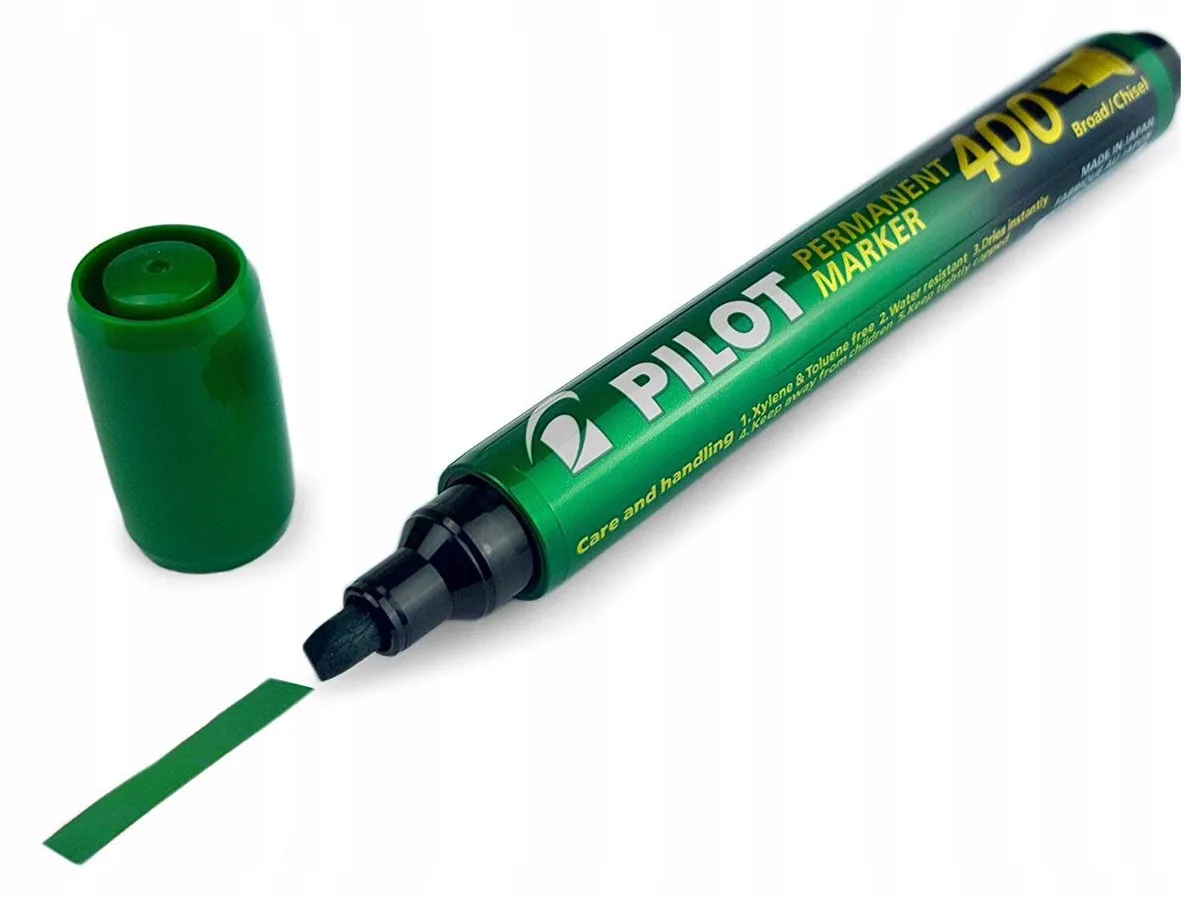 Permanent Marker Sneldrogend, Watervast, 4mm van Pilot in Groen – productfoto