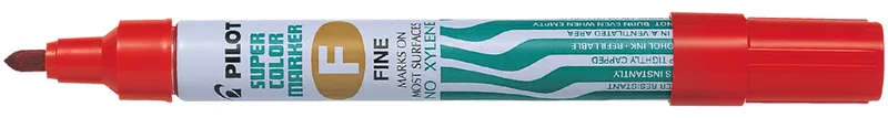 Permanent-Marker SUPER COLOR FINE, Rundspitze, rot by Pilot – product photo
