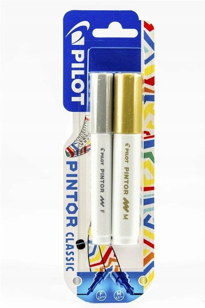Pintor Markers Zilver F & Goud M - 2 Stuks fra Pilot i Sølv, Guld – produktbillede