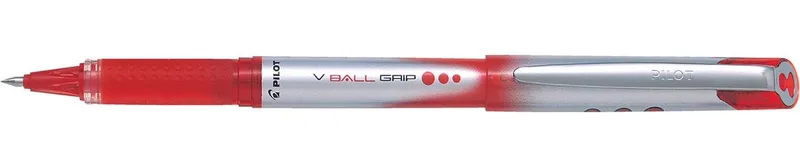 roller V-BALL Grip, medium punt 0,7 mm, rood by Pilot – product photo