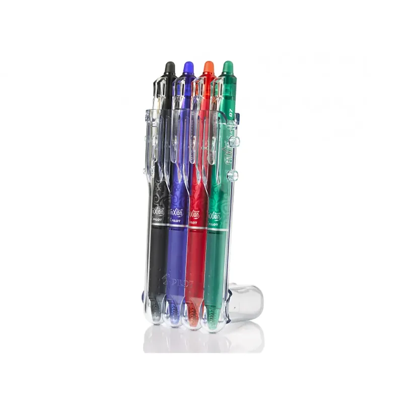 Rollerpen PILOT friXion clicker medium basis assorti Set2Go à 4 stuks van Pilot – productfoto 2 van 3