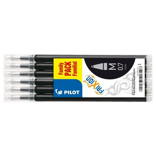 Rollerpenvulling pilot frixion bls-fr7 m zwart | 12 stuks de Pilot – photo produit