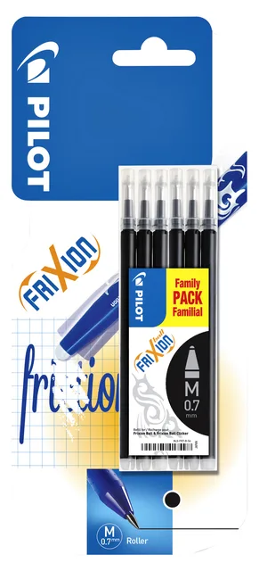 Rollerpenvulling Pilot friXion medium zwart set à 6 stuks by Pilot – product photo