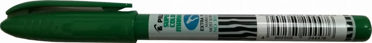 Scan EF Permanente Marker - 0.90mm Schrijflijn fra Pilot i Grøn – produktbillede