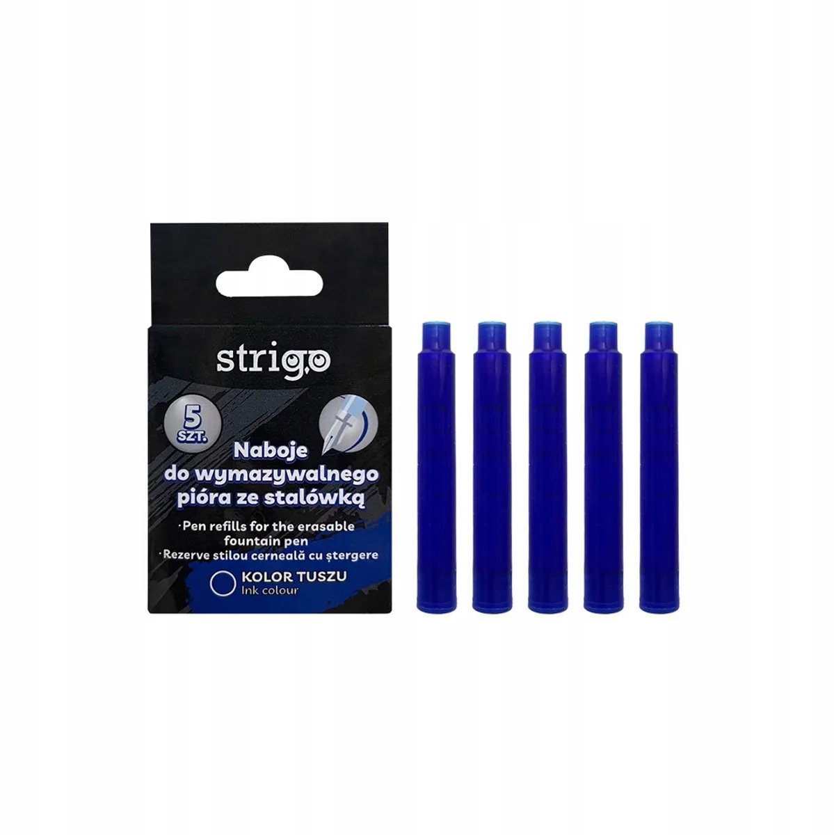 STRIGO Uitwisbare Inktpatronen Blauw - 5 Stuks fra Pilot – produktbillede