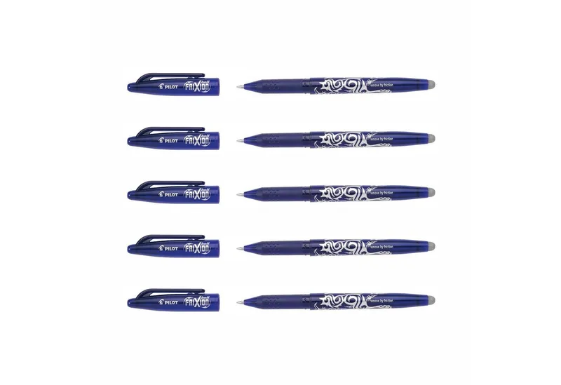 Tintenroller Frixion Ball 0.7 - 5er-Set, (5-tlg) van Pilot in Blauw – productfoto