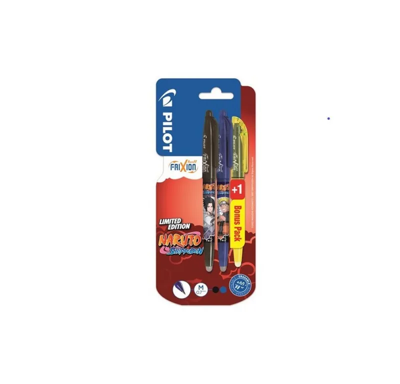 Tintenroller Frixion Ball 0.7 + Marker - Set, (3-tlg., Naruto-Edition), radierbar by Pilot – product photo
