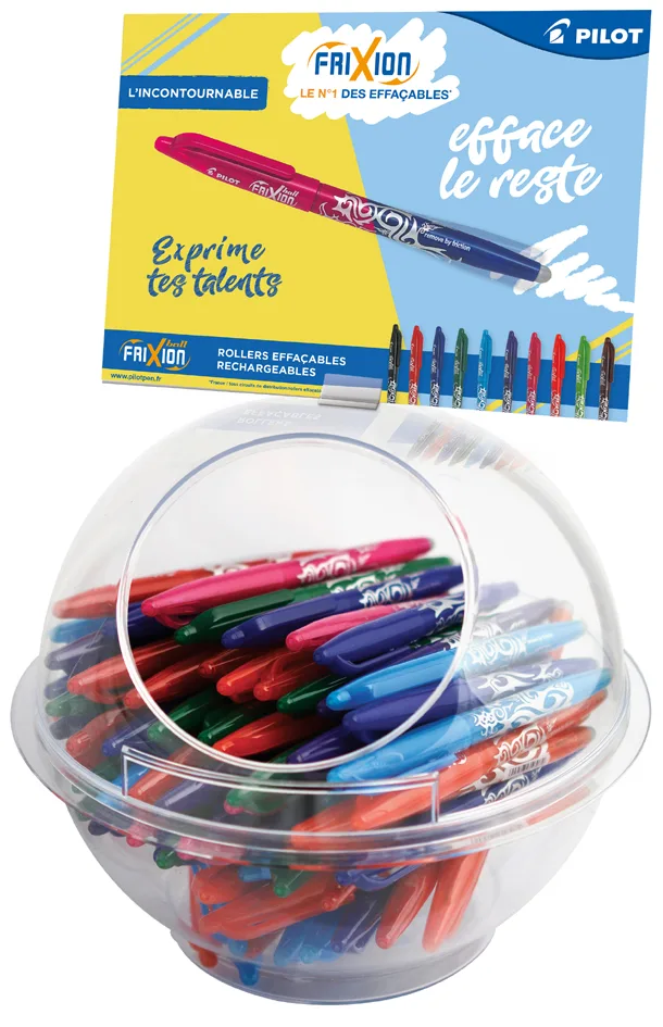 Tintenroller FRIXION BALL 07, 108er Display von Pilot – Produktfoto