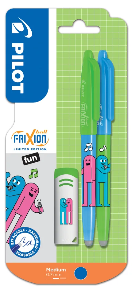 Tintenroller FRIXION BALL 07 Friends , Fun music van Pilot – productfoto
