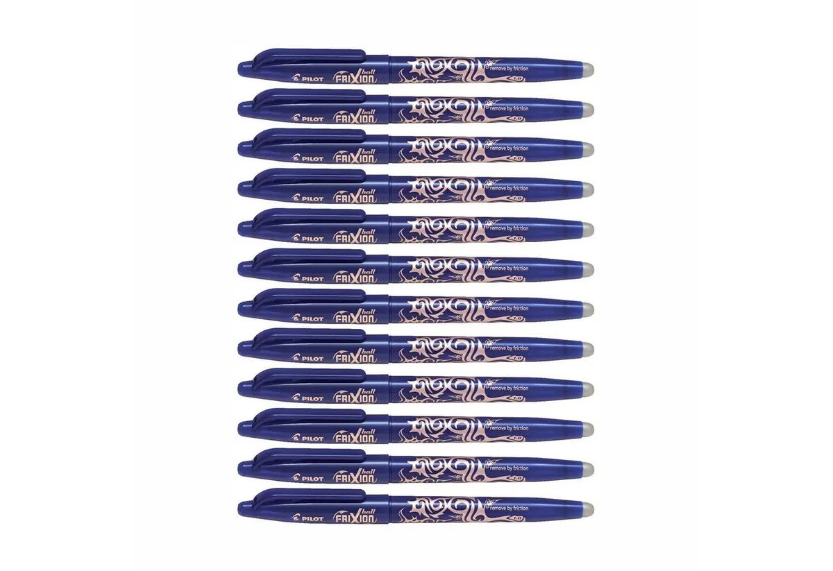 Tintenroller Frixion Ball 1.0 - 12er Set, (12-tlg) von Pilot in Blau – Produktfoto
