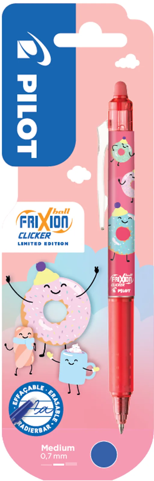 Tintenroller FRIXION BALL CLICKER 07 Fancy Winter fra Pilot – produktbillede