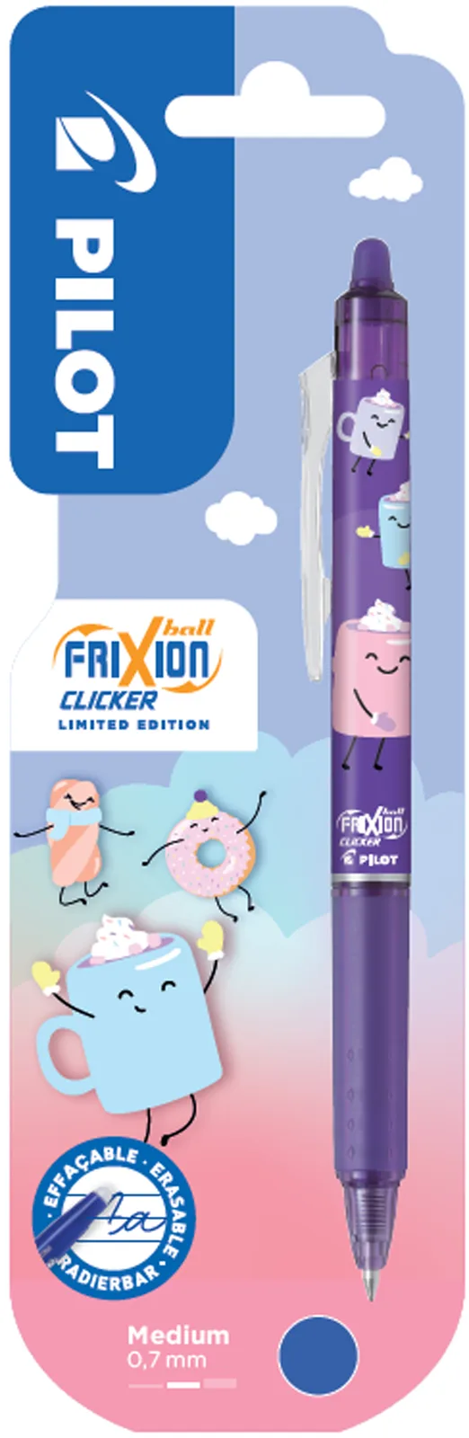 Tintenroller FRIXION BALL CLICKER 07 Fancy Winter fra Pilot – produktbillede
