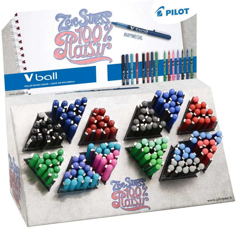 Tintenroller V-BALL 05/07/1.0, 180er Display by Pilot – product photo