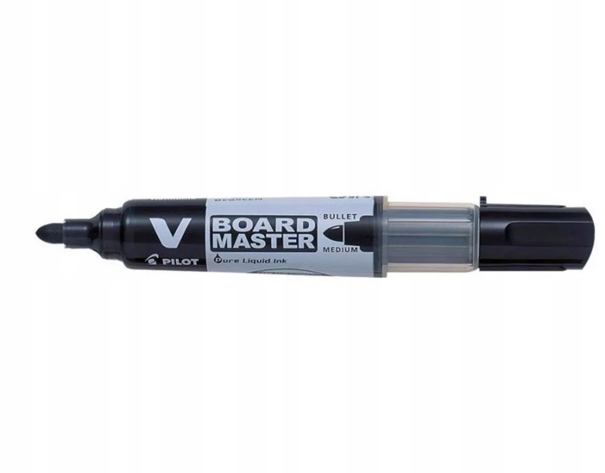 V-BOARD MASTER MEDIUM Zmazywalny Marker voor whiteboard fra Pilot i Sort – produktbillede