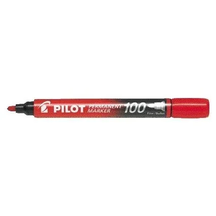Viltstift pilot sca-100 rond f rood | 12 stuks by Pilot – product photo