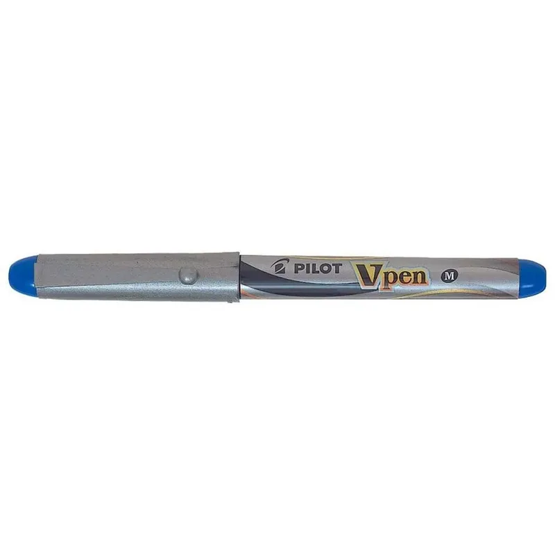 Vulpen Pilot Vpen medium zilver/blauw van Pilot – productfoto 3 van 5