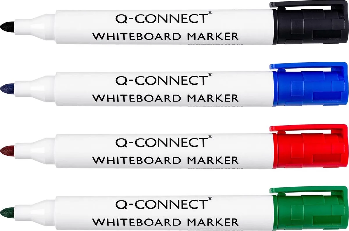 Whiteboard-marker Q-Connect KF26038 Wit Multicolour (4 Stuks) fra Pilot i Flerfarvet – produktbillede