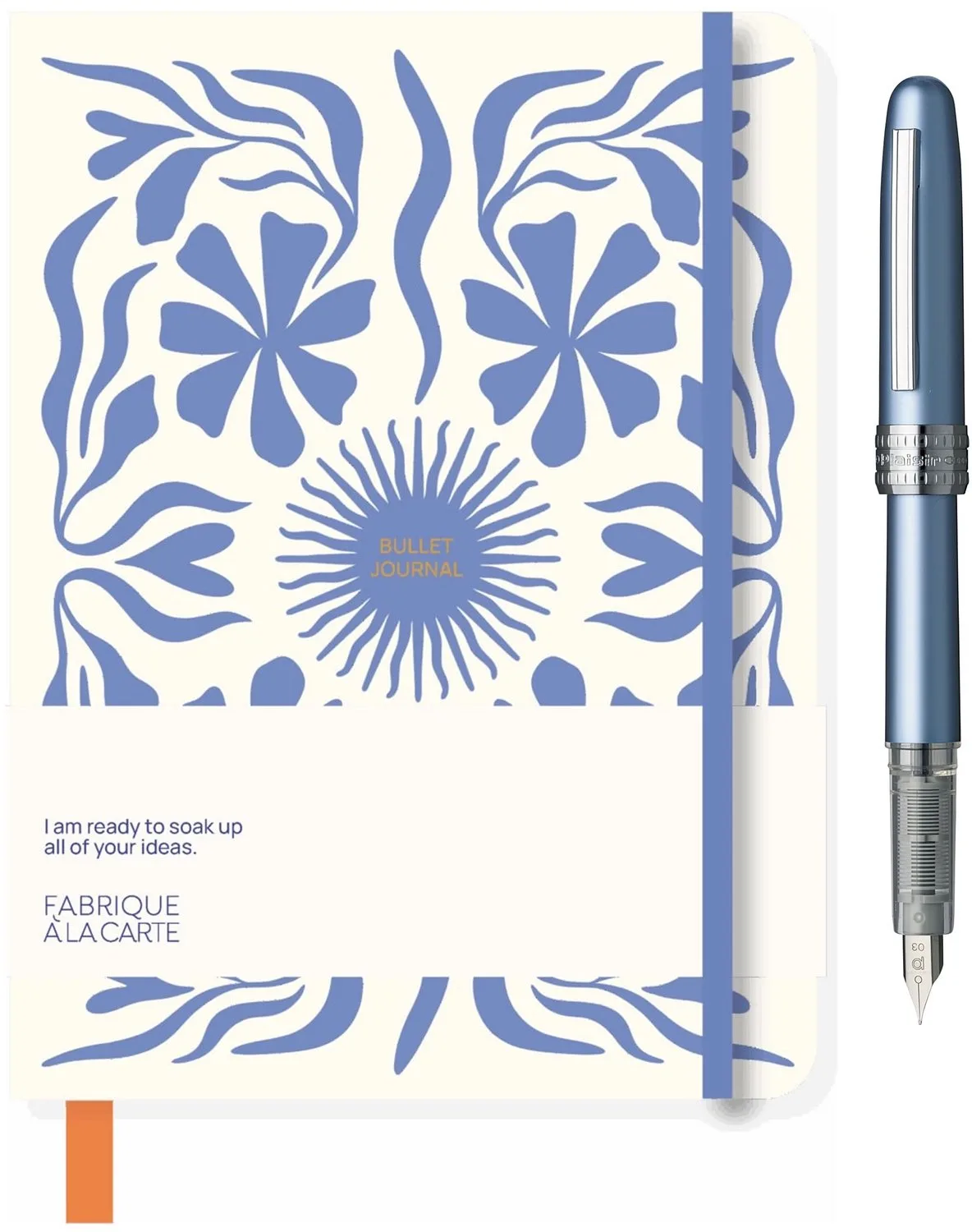 Plaisir - Vulpen Fine - Shell pack - Fabrique - Bullet Journal - Zon Flow Lavendel van Platinum in Lichtblauw – productfoto