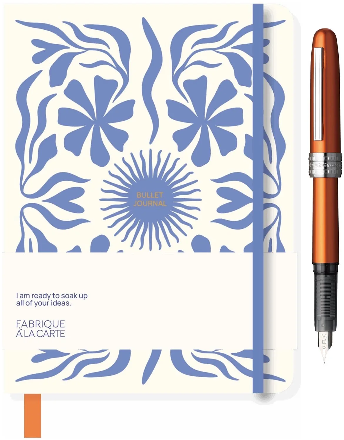 Plaisir - Vulpen Fine - Shell pack - Orange - Fabrique - Bullet Journal - Zon Flow Lavendel van Platinum in Oranje – productfoto