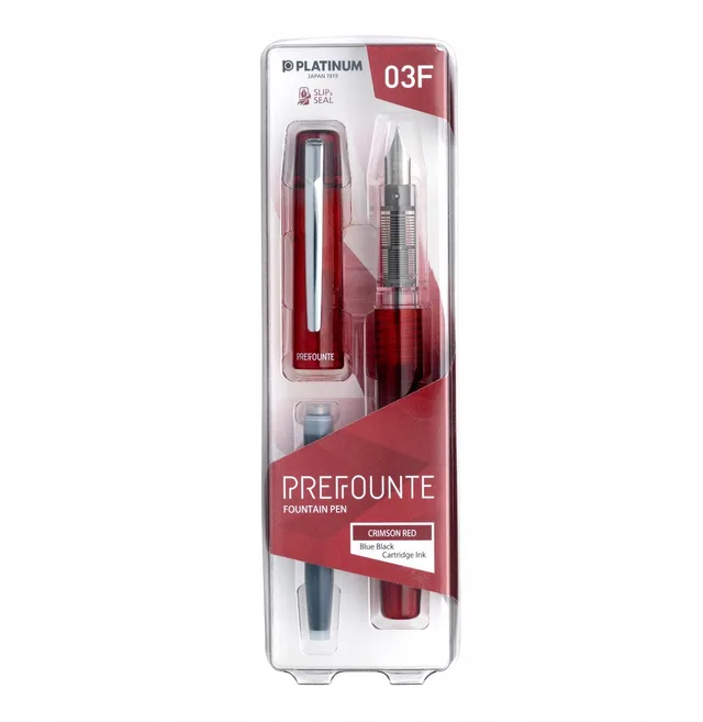 Prefounte Vulpen Crimson Red M - Stijlvol Schrijven