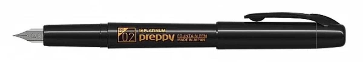 Preppy - Vulpen - Special Edition - Extra Fine (0,2) van Platinum in Zwart – productfoto