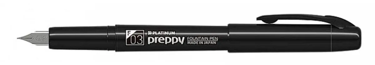 Preppy - Vulpen - Special Edition - Fine (0,3) van Platinum in Zwart – productfoto