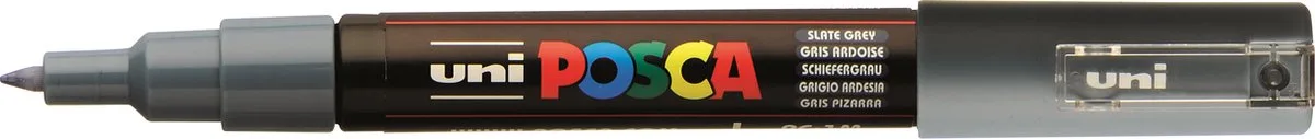 Markeerstiften POSCA PC-1M Donker (6 Stuks) fra Posca i Grå – produktbillede