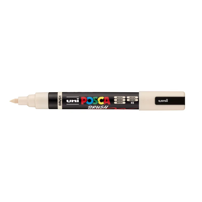 Paintmarker uni posca pc-5br brushpunt m beige | 6 stuks von Posca – Produktfoto