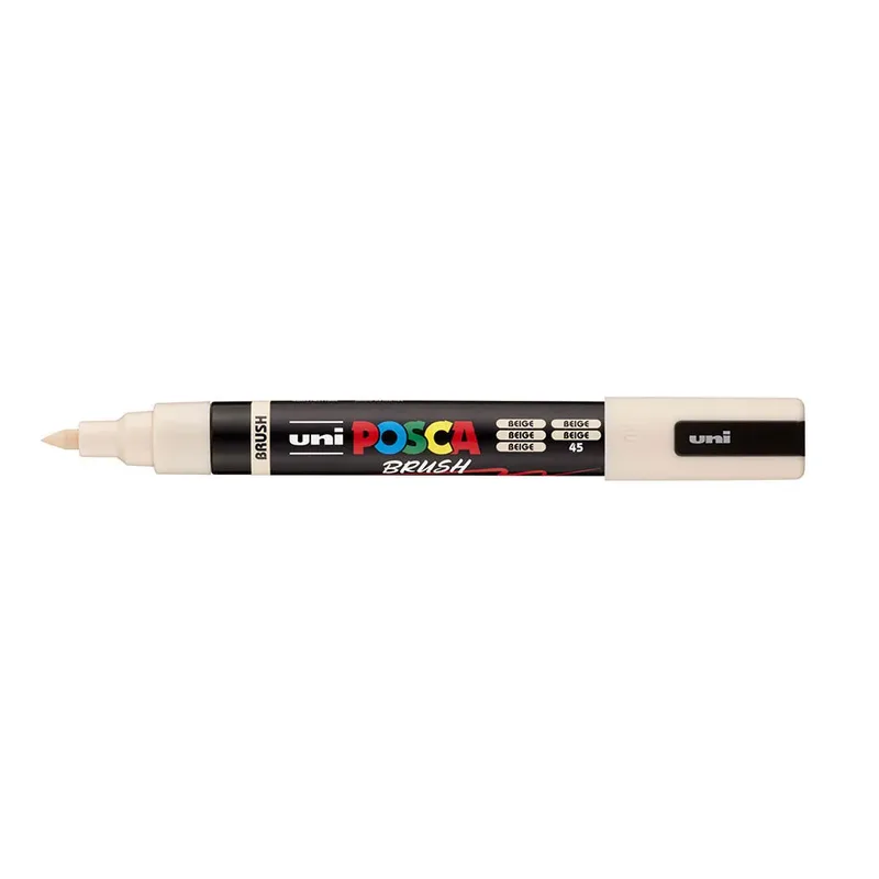 Paintmarker Uni POSCA PC-5BR brushpunt medium beige fra Posca – produktbillede 2 af 2