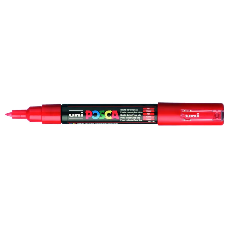 Paintmarker uni posca pc1mc ef rood | 6 stuks van Posca – productfoto
