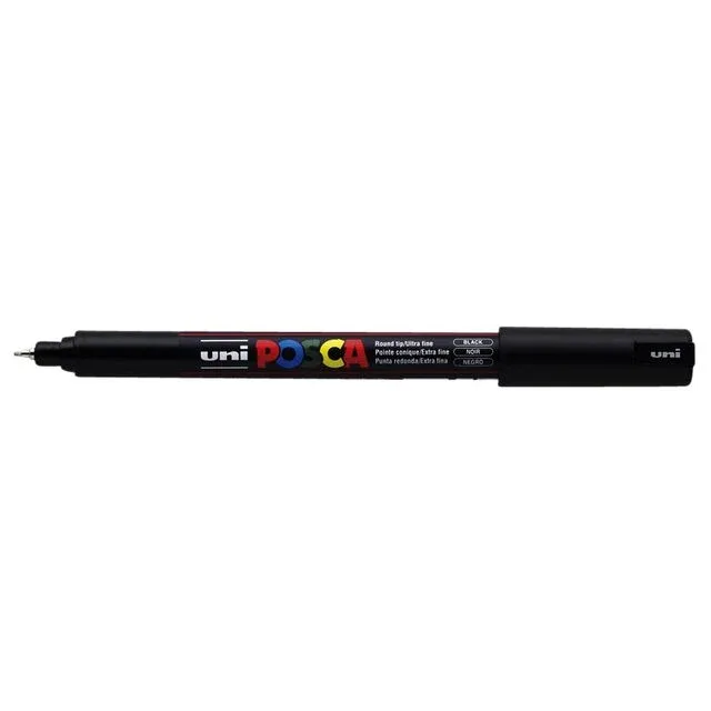 Paintmarker uni posca pc1mr ef zwart | 6 stuks by Posca – product photo