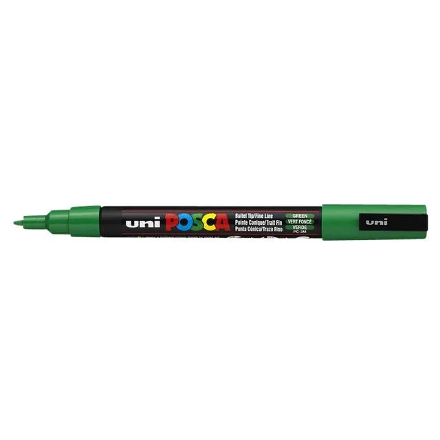 Paintmarker uni posca pc3m f donkergroen | 6 stuks de Posca – photo produit
