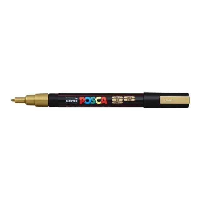 Paintmarker uni posca pc3m f goud | 12 stuks by Posca – product photo