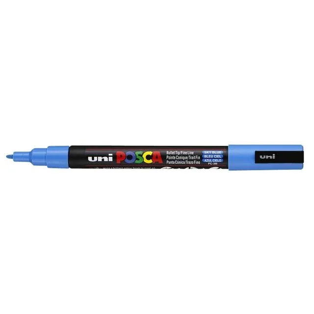 Paintmarker uni posca pc3m f hemelsblauw | 6 stuks de Posca – photo produit