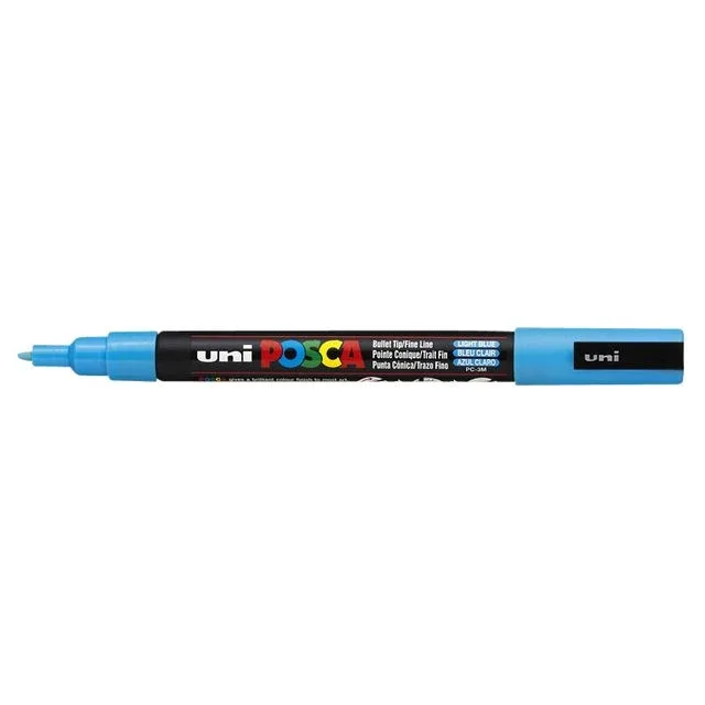 Paintmarker uni posca pc3m f lichtblauw | 6 stuks de Posca – photo produit