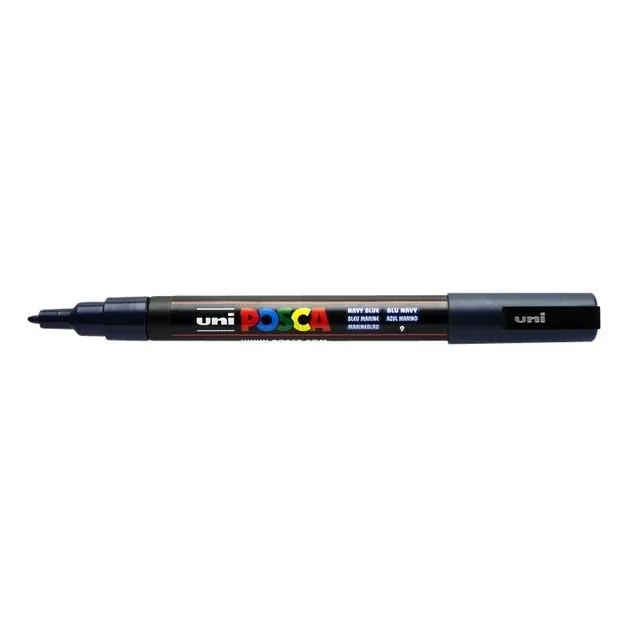 Paintmarker uni posca pc3m f marineblauw | 6 stuks by Posca – product photo