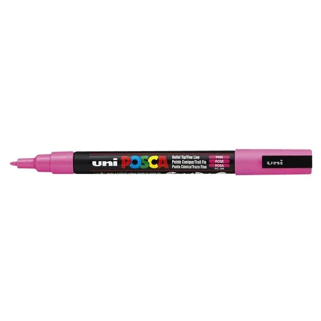 Paintmarker uni posca pc3m f roze | 6 stuks von Posca – Produktfoto